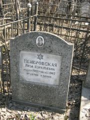 Немеровская Лиза Израильевна, Москва, Востряковское кладбище