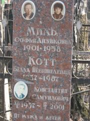 Котт Белла Шепшелевна, Москва, Востряковское кладбище