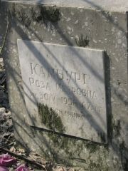 Камбург Роза Мееровна, Москва, Востряковское кладбище