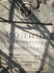 Родин Лев Соломонович, Москва, Востряковское кладбище