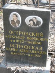 Островский Александр Мордкович, Москва, Востряковское кладбище