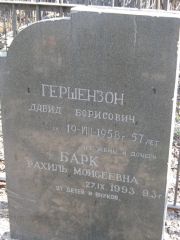 Барк Рахиль Моисеевна, Москва, Востряковское кладбище