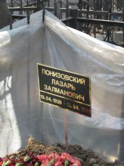 Понизовский Лазарь Залманович, Москва, Востряковское кладбище