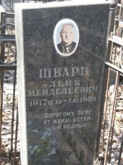 Шварц Лейб Менделеевич, Москва, Востряковское кладбище