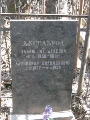 Аксельрод Эльяш Менделевич, Москва, Востряковское кладбище