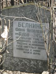 Белкина Фаня Яковлевна, Москва, Востряковское кладбище