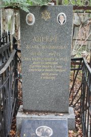 Беккер Дора Кивовна, Москва, Востряковское кладбище