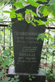 Зарецкая Дина Наумовна, Москва, Востряковское кладбище