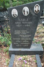 Хаид Абрам Маркович, Москва, Востряковское кладбище