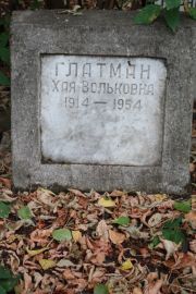 Глатман Хая Вольковна, Москва, Востряковское кладбище