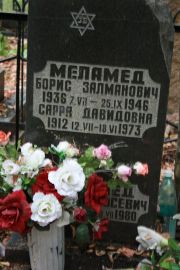 Меламед Борис Залманович, Москва, Востряковское кладбище