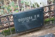 Фролова Н. М., Москва, Востряковское кладбище
