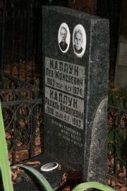 Каплун Лев Моисеевич, Москва, Востряковское кладбище