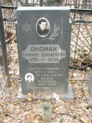 Оксман Самуил Зейликович, Москва, Востряковское кладбище