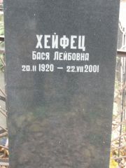Хейфец Бася Лейбовна, Москва, Востряковское кладбище