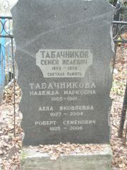 Табачникова Надежда Марковна, Москва, Востряковское кладбище