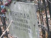Рейцман Генриета Михайловна, Москва, Востряковское кладбище