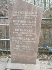 Витивкер Михель Шмулевич, Москва, Востряковское кладбище