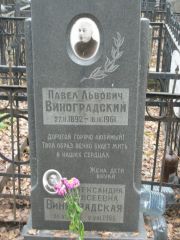 Виноградский Павел Львович, Москва, Востряковское кладбище