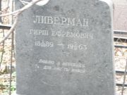 Либерман Гирш Ефремович, Москва, Востряковское кладбище