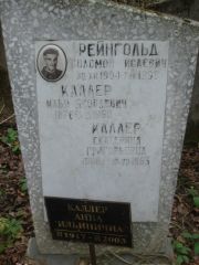 Каллер Илья Яковлевич, Москва, Востряковское кладбище