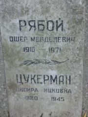 Рябой Ошер Менделевич, Москва, Востряковское кладбище