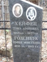 Хейфец Тэма Ароновна, Москва, Востряковское кладбище