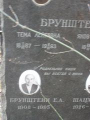Бурштейн Тема Лейбовна, Москва, Востряковское кладбище