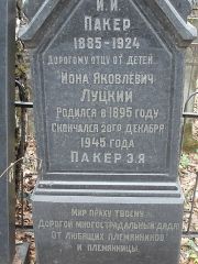 Пакер И. И., Москва, Востряковское кладбище