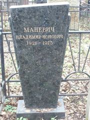 Маневич Владимир Ионович, Москва, Востряковское кладбище