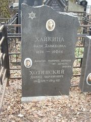 Хайкина Фаня Давидовна, Москва, Востряковское кладбище