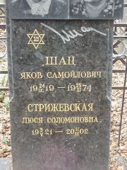 Стрижевская Люся Соломоновна, Москва, Востряковское кладбище