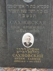Сахновский Нухим Хаимович, Москва, Востряковское кладбище