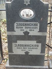 Злобинский Абрам Борисович, Москва, Востряковское кладбище