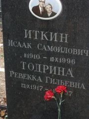 Тодрина Ревекка Гильевна, Москва, Востряковское кладбище