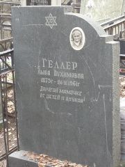 Геллер Лыба Нухимович, Москва, Востряковское кладбище