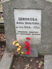 Шинкова Анна Яковлевна, Москва, Востряковское кладбище