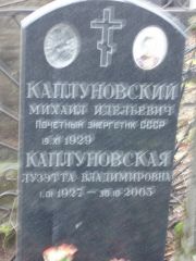 Каплуновская Лузэтта Владимировна, Москва, Востряковское кладбище