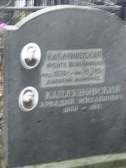 Каплуновский Аркадий Михайлович, Москва, Востряковское кладбище