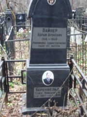 Вайнер Абрам Аронович, Москва, Востряковское кладбище