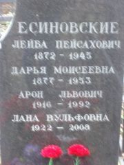Есиновский Лейба Пейсаховна, Москва, Востряковское кладбище