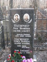 Нагирнер Роза Наумовна, Москва, Востряковское кладбище