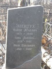 Элентух Файви Исаевич, Москва, Востряковское кладбище