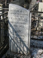 Вайсблат Фира Исаковна, Москва, Востряковское кладбище