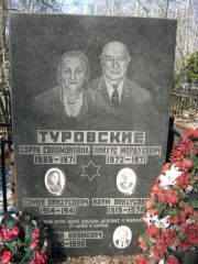 Туровский Пинхус Мордухович, Москва, Востряковское кладбище