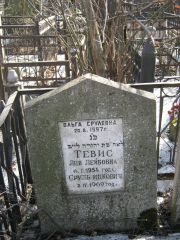 Тевис Ольга Срулевна, Москва, Востряковское кладбище
