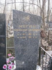 Коган Геня Абрамовна, Москва, Востряковское кладбище
