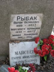 Рыбак Абрам Айзикович, Москва, Востряковское кладбище