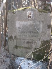 Либерский Эля Хаимович, Москва, Востряковское кладбище