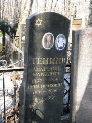 Генина Нина Исаковна, Москва, Востряковское кладбище